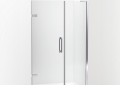 Kohler K-27605-10L-SHP Components(TM) Frameless Pivot Shower Door, 71-3/4" H x 45-1/4 - 46" W, with 3/8" Thick Crystal Clear Glass - Bright Polished Silver