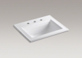 Kohler 2337-8-0 Self-Rimming Lavatory, Stately Design