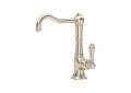 ROHL A3650/6.5LMSTN-2 Cinquanta Single Hole Column Spout Bar & Food Prep Faucet - Satin Nickel