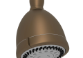 Perrin & Rowe U.5800EB P&R Cross Collection Showerhead Shower Calliano Adjustable, 1.8 gpm Min, Wall Mounting, Import