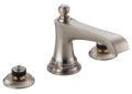 Brizo® 65360LF-NKLHP Rook™ Widespread Lavatory Faucet, Commercial, 1.5 gpm Flow Rate, 3 in H Spout, 6 to 16 in Center, Luxe Nickel, Pop-Up Drain, Import