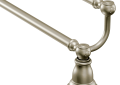 Moen® YB5422BN Double Towel Bar, Kingsley®, 24 in L Bar, 5.86 in OAD x 3.58 in OAH, Aluminum, Brushed Nickel, Import