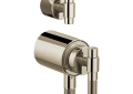 Brizo® HL7533-PN TempAssure® Thermostatic Valve With Diverter Trim T-Handle Kit, 2 gpm Valve, Polished Nickel