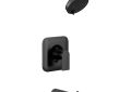Moen® T2473EPBL Tub/Shower Trim, 2 gpm Shower, Matte Black