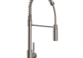 Rohl R7521STN Lux Side Handle Stainless Steel Pro Pulldown Kitchen Faucet - Satin Nickel