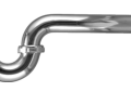 Oatey 301CP Keeney 1-1/4 inch 17 Gauge Brass "P" Trap with Flat Escutcheon less Cleanout - Chrome