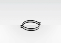 Centrotherm Eco Systems InnoFlue® IASCM12 Support Clamp, For Use With InnoFlue® Polypropylene Vent Systems, 12 in Dia Nominal, Steel, Zinc Plated, Domestic