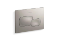 Kohler® 5413-BN Cue™ Flush Actuator Plate, For Use With K-18829-NA 2 x 4 in In-Wall Tank and Carrier System, Vibrant® Brushed Nickel