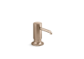 Kohler® 35761-BV Purist® Soap/Lotion Dispenser, 16 oz Capacity, Deck Mounting, Brass/Plastic