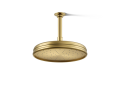 Kohler® 13693-G-2MB 1-Function Traditional Rain Showerhead With Katalyst® Air Induction Technology, 1.75 gpm Max Flow, 1 Spray, Ceiling Mount, 10 in Dia Head