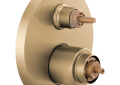 Brizo® T75P575-GLLHP Valve Trim With 3-Function Integrated Diverter Trim, 5 gpm Shower, Luxe Gold