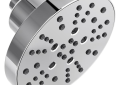 DELTA® 52668 Universal Contemporary Raincan Shower Head, 1.75 gpm Maximum, 5 Sprays, 6 in Dia x 3-15/16 in H Head, Import
