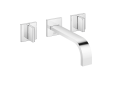 Dorn 36712782-000010 Wall-Mounted Three-Hole Lavatory Mixer Without Drain - Chrome