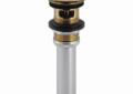DELTA® 72173-CZ Push Activated Pop-Up Drain Assembly, Brilliance® Champagne Bronze, Brass Drain