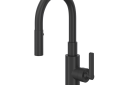 ROHL A3430SLMMB-2 Lombardia Pulldown Bar & Food Prep Faucet - Matte Black