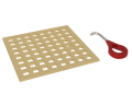 Rohl DC3143ULB Matrix Decorative Drain Cover - Unlacquered Brass
