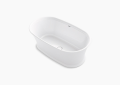 Kohler K-8333-0 66 inch x 36 inch Memoirs Freestanding Bath Tub with Center Drain - White