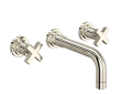 ROHL A2207XM-PN Lombardia Wall Mount Widespread Bathroom Faucet - Polished Nickel