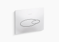 Kohler K-4177-0 Droplet(R) Flush Actuator Plate for 2"x4" In-Wall Tank and Carrier System - White