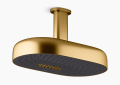 Kohler K-26295-2MB Statement(R) Oblong 14" Two-Function Rainhead, 2.5 GPM - Vibrant Brushed Moderne Brass