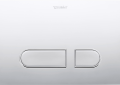 DURAVIT WD5008021090 WD5008 Dual Flush Actuator plate, DuraSystem, For Use With WD1022, Plastic, Chrome
