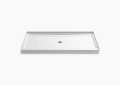 Sterling 72331100-0 GUARD+(R) 60" x 34" Vikrell(R) Shower Base, Center Drain - White