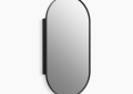 Kohler K-35574-BLL Verdera(R) 20" x 40" Capsule Framed Medicine Cabinet - Matte Black