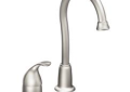 Moen® 4905SRS Bar Faucet, Camerist®, Spot Resist® Stainless Steel, 1 Handle, 1.5 gpm