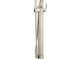 Moen® 695BN Floor Mount Tub Filler Faucet, Voss™, 1.75 gpm, Brushed Nickel, 1 Handle, Import