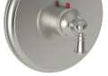 Newport Btass 3-2414TR-15S 3/4" Round Thermostatic Trim Plate with Handle - Satin Nickel