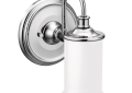 Moen® YB6461CH 1-Globe Bath Light, (1 Lamp, 110 VAC, Polished Chrome Housing