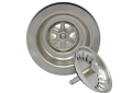 Mountain Plumbing Products MT300/PVD MT300 Classic Deluxe Sink Strainer, Stainless Steel, Polished Brass