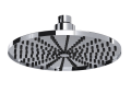 Perrin & Rowe U.5235APC P&R Cross Collection Rain Showerhead Slim Ultra, 16 gpm Flow Rate, Wall Mounting, Import