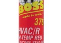 Ruud 86-376R Boss 376 HVAC/R Hi-Temperature Silicone Sealant Cartridge - Red - 10.1 Ounce