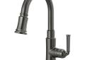 Brizo® 63974LF-SL Rook™ Pull-Down Kitchen Prep Faucet, 1.8 gpm Flow Rate, Luxe Steel, 1 Handles, 1 Faucet Holes, Function: Traditional, Commercial