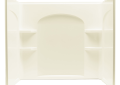 Sterling 71224100-96 60 inch x 33-1/4 inch x 55-1/4 inch Ensemble Series Curve Shower Wall Set - Biscuit