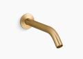 Kohler K-T23890-2MB Components(R) Wall-Mount Bathroom Sink Faucet Spout with Tube Design, 1.2 GPM - Vibrant Brushed Moderne Brass