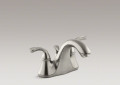 Kohler K-10270-4-BN Forte Centerset Bathroom Faucet - Vibrant Brushed Nickel
