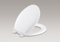 Kohler K-4639-0 Cachet Quiet-Close Round-Front Toilet Seat with Grip-Tight