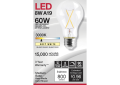 SATCO® S12415 TRIAC Dimmable LED Lamp, 8 W, 60 W Incandescent Equivalent, E26 Medium LED Lamp, A19 Shape, 800 Lumens