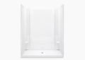 Sterling 72330100-0 STORE+(R) 60" x 34" Vikrell(R) Shower, Center Rain - White