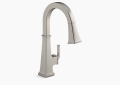 Kohler K-23830-VS Riff(TM) Pull-Down Single-Handle Kitchen Faucet - Vibrant Stainless
