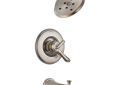 DELTA® T17494-SS Monitor® 17 Tub and Shower Trim, 1.75 gpm Shower, Stainless Steel