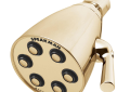 Speakman® S-2252-PB Icon™ Multi-Function Shower Head, 2.5 gpm Min, 3 Sprays, Wall Mount, 2-3/4 in Head, Import