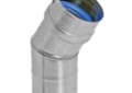 Duravent FSELB3004 4 inch Stainless Steel Gas Vent 30 Degree Elbow