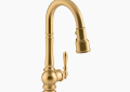 Kohler K-99261-2MB Artifacts(R) Pull-Down Kitchen Sink Faucet with Three-Function Sprayhead - Vibrant Brushed Moderne Brass