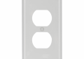 Eaton 5132W 1-Gang Nylon Standard Size Duplex Receptacle Wallplate - White