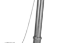 Oatey 202-1 Dearborn 1-3/8 inch OD 17 Gauge Brass Waste and Overflow with Chain and Stopper - Polished Chrome