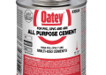 Oatey 30834 All Purpose Medium Body Clear ABS/PVC/CPVC Cement - 16 ounce