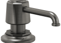 Brizo® RP100487SL Rook® Soap/Lotion Dispenser, Luxe Steel, 15 oz Capacity, 2.63 in OAL, Import